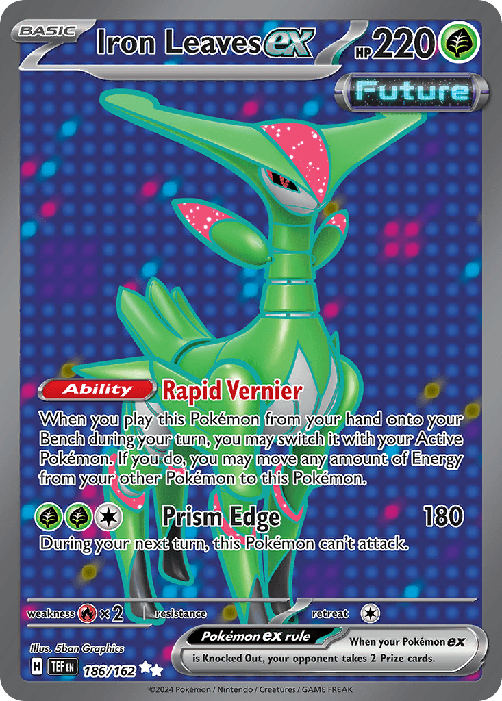 Iron Leaves ex Pokémon card