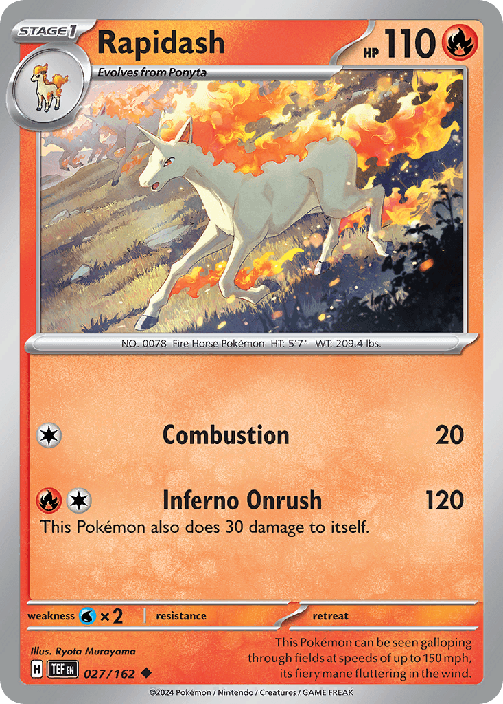 Rapidash Pokémon card