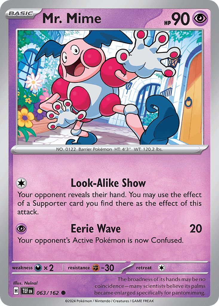 Mr. Mime Pokémon card