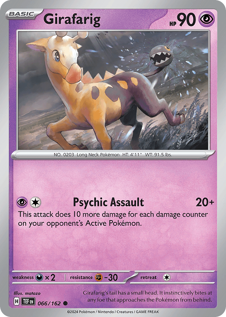 Girafarig Pokémon card
