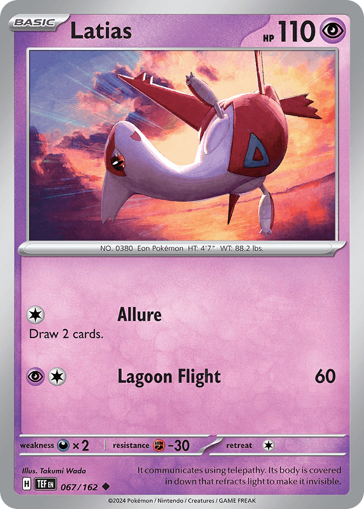 Latias Pokémon card