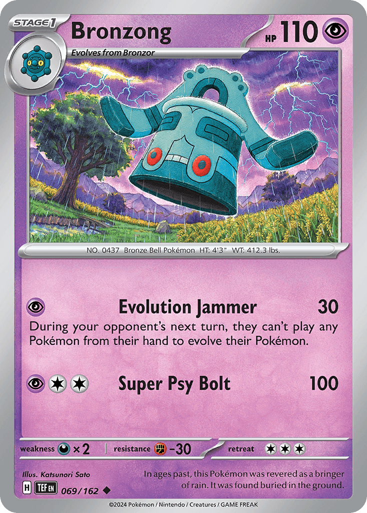 Bronzong Pokémon card