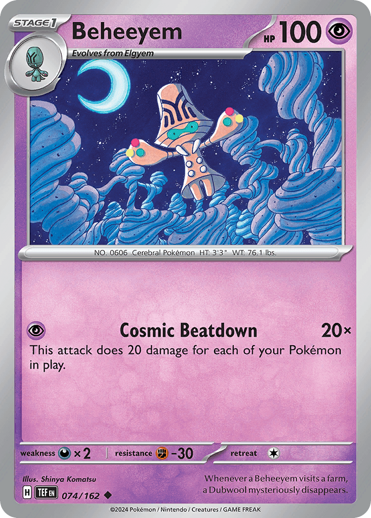 Beheeyem Pokémon card