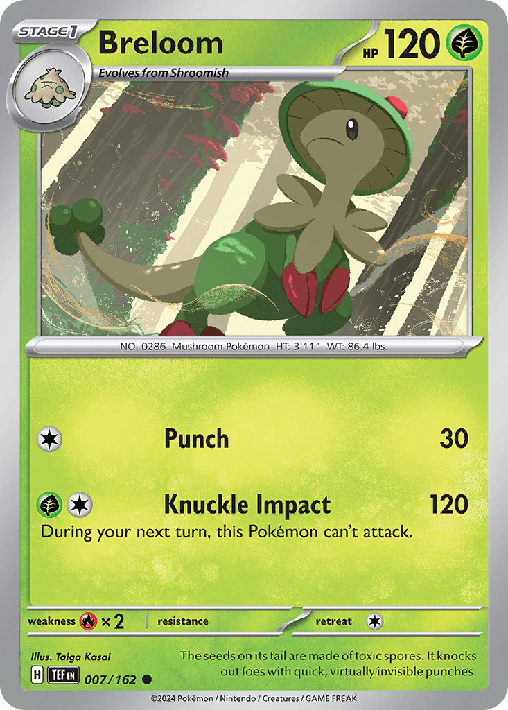 Breloom Pokémon card