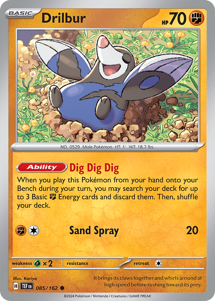 Drilbur Pokémon card