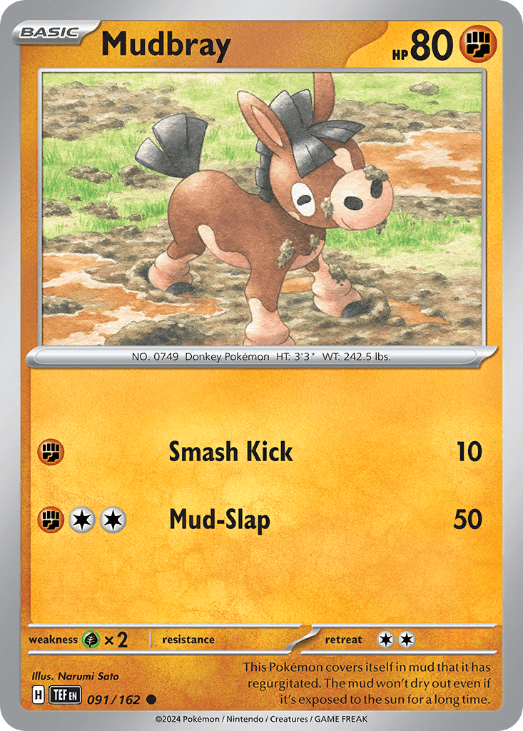 Mudbray Pokémon card