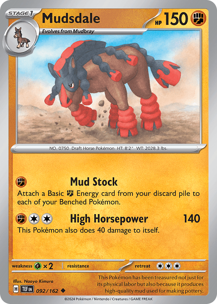 Mudsdale Pokémon card