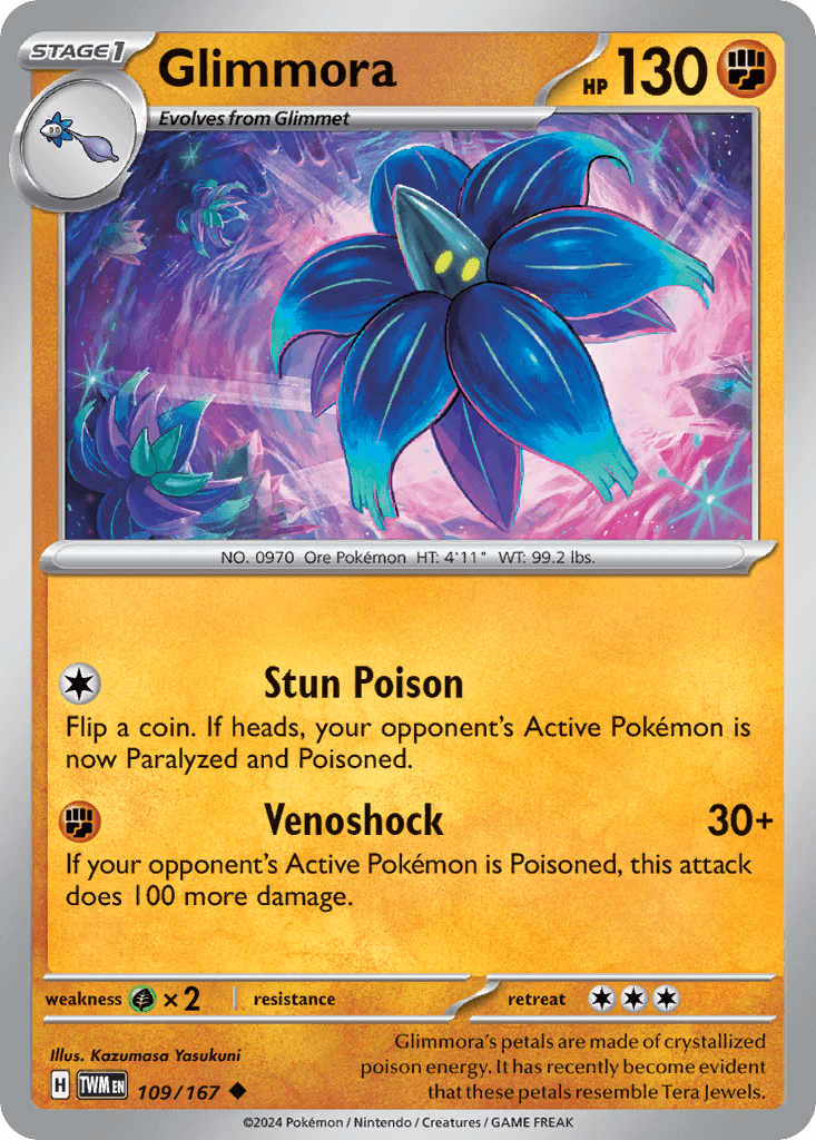Glimmora Pokémon card