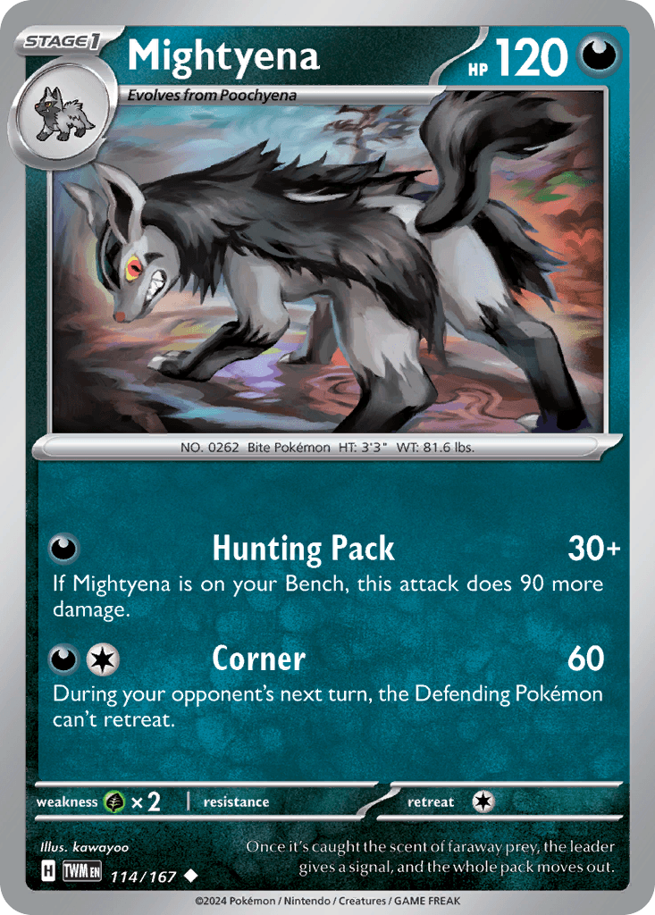 Mightyena Pokémon card