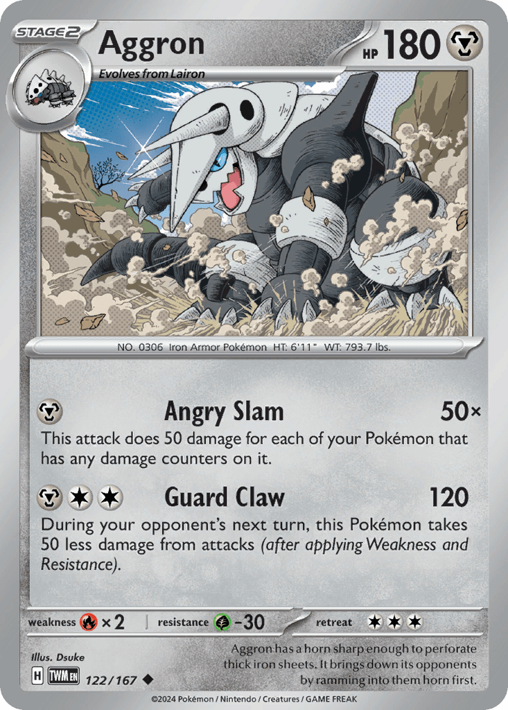 Aggron Pokémon card