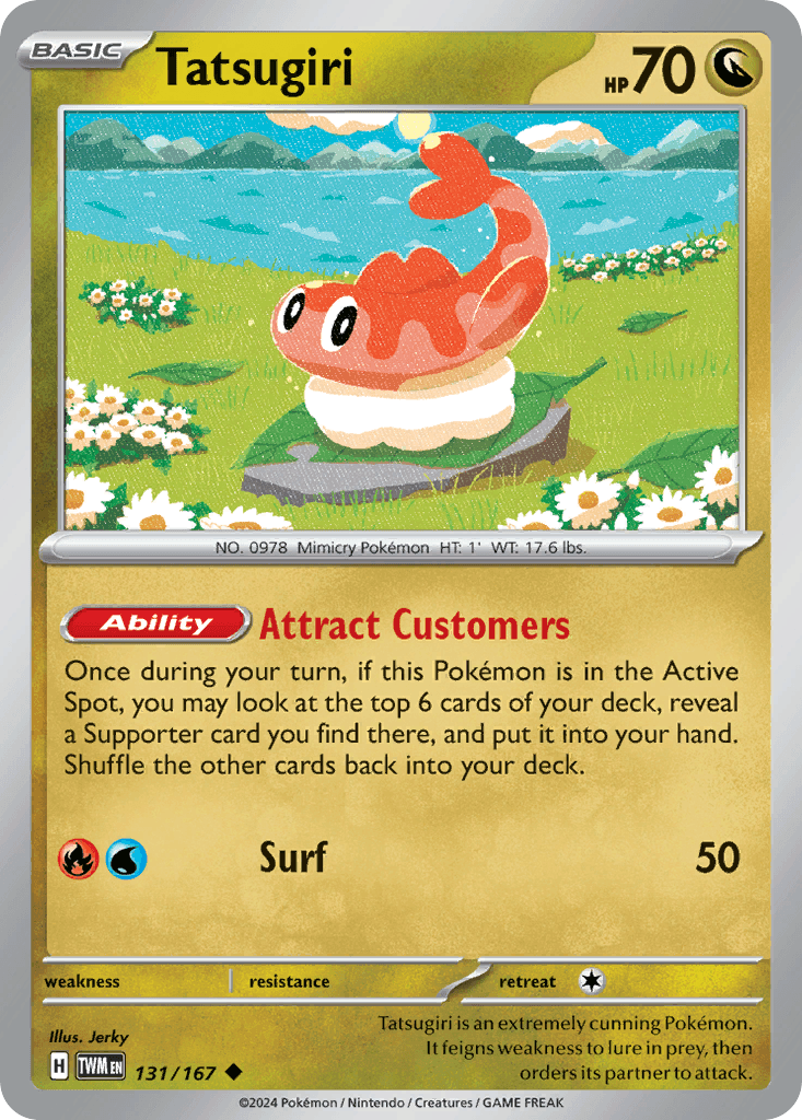 Tatsugiri Pokémon card