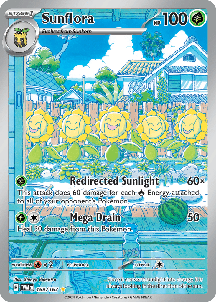 Sunflora Pokémon card