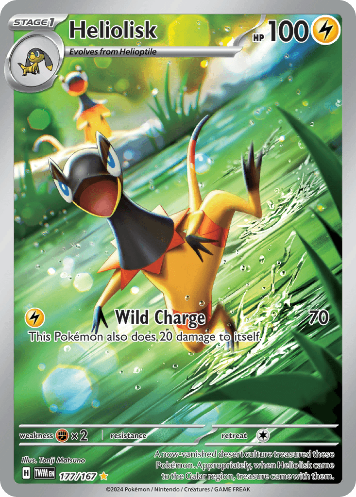 Heliolisk Pokémon card