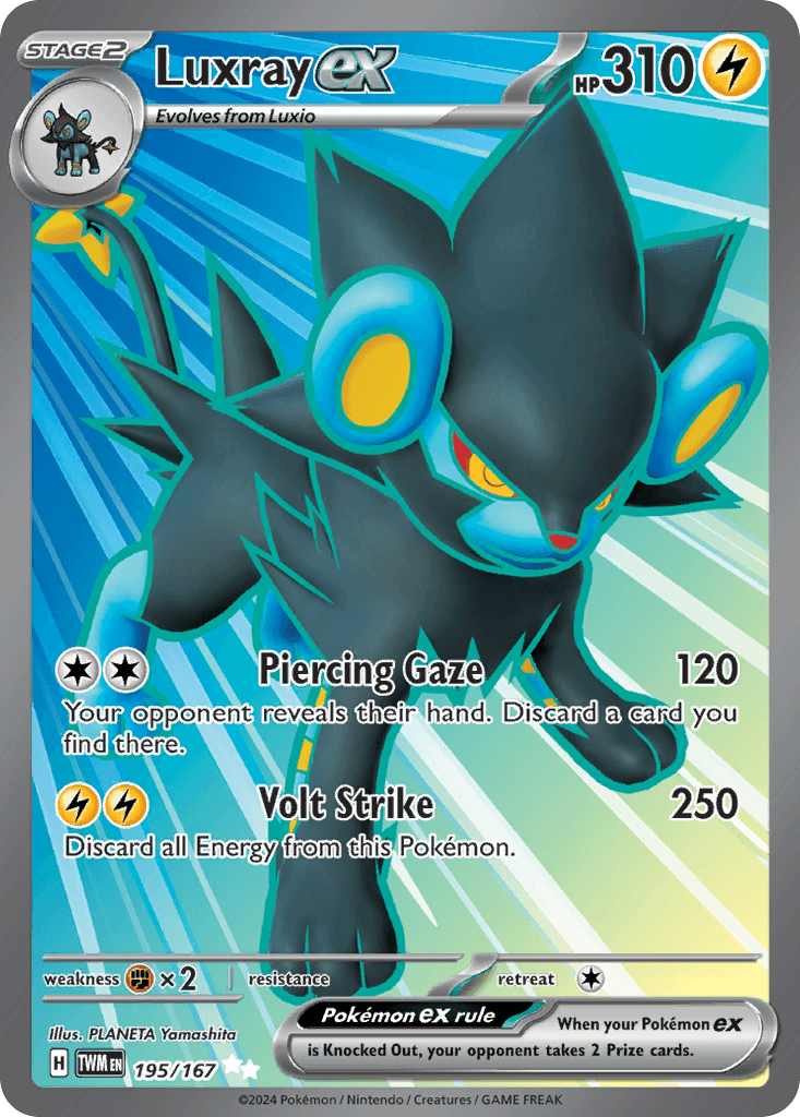 Luxray ex Pokémon card