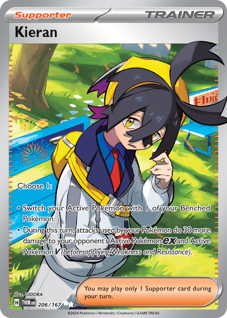 Kieran Pokémon card