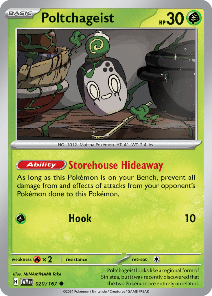 Poltchageist Pokémon card