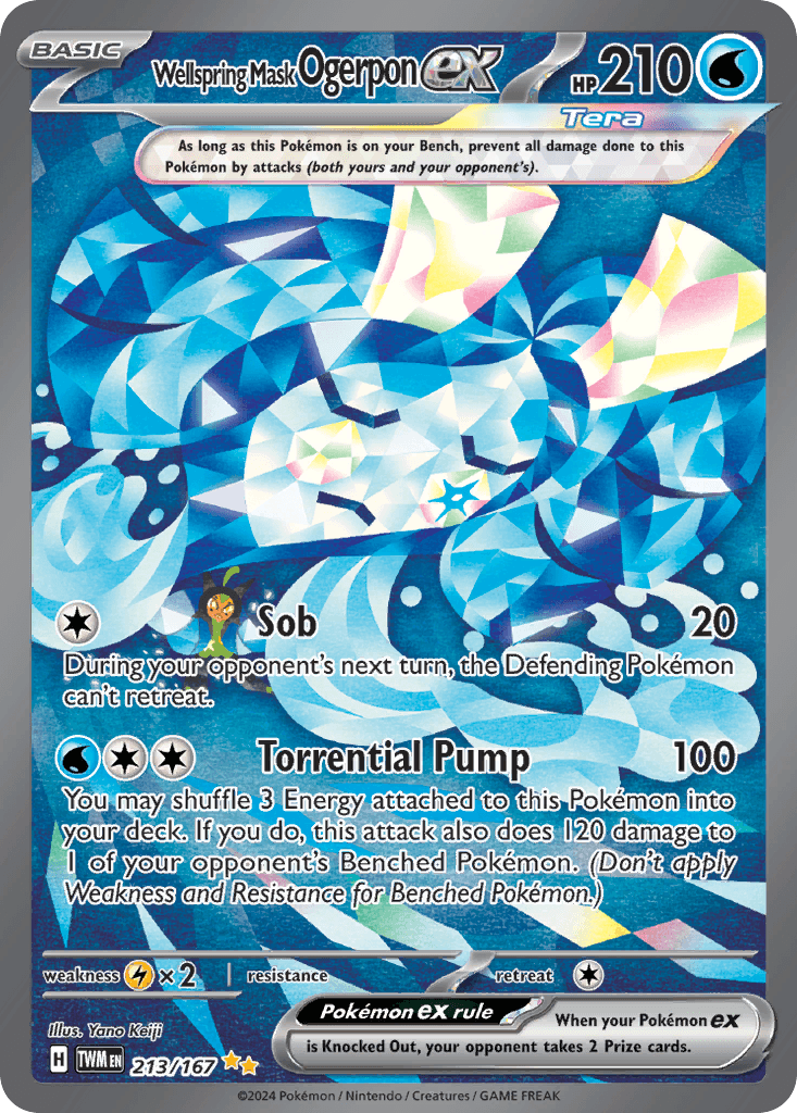 Wellspring Mask Ogerpon ex Pokémon card