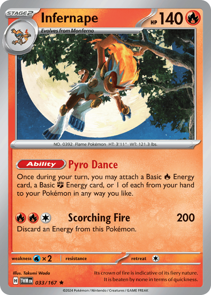 Infernape Pokémon card