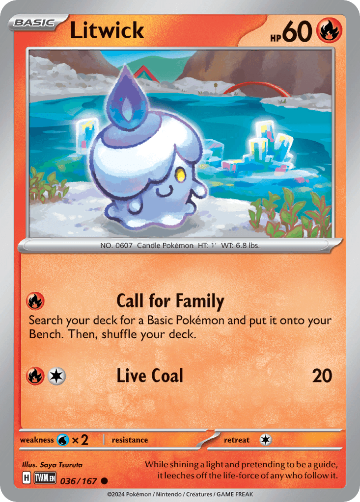 Litwick Pokémon card