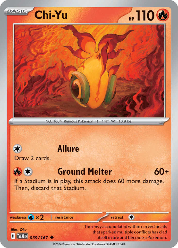 Chi-Yu Pokémon card