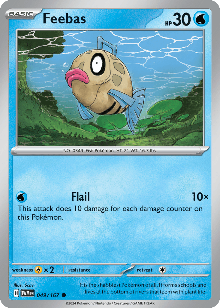 Feebas Pokémon card