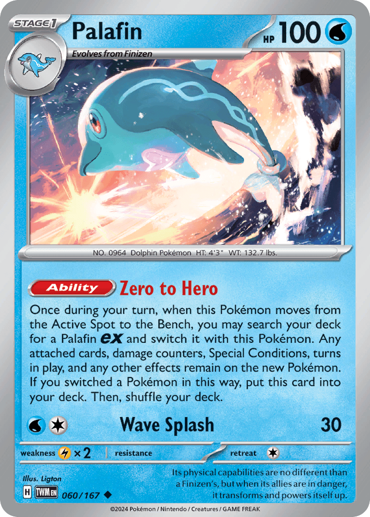 Palafin Pokémon card