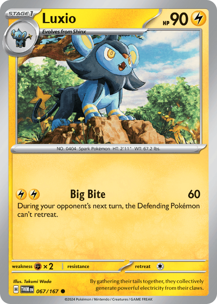 Luxio Pokémon card