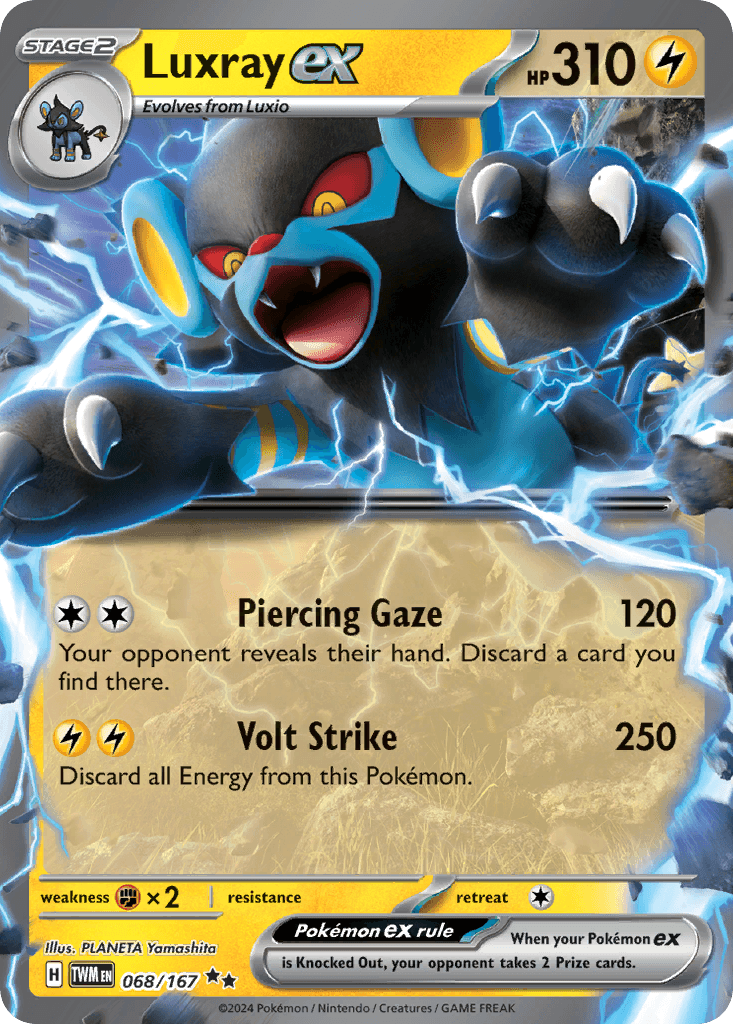 Luxray ex Pokémon card