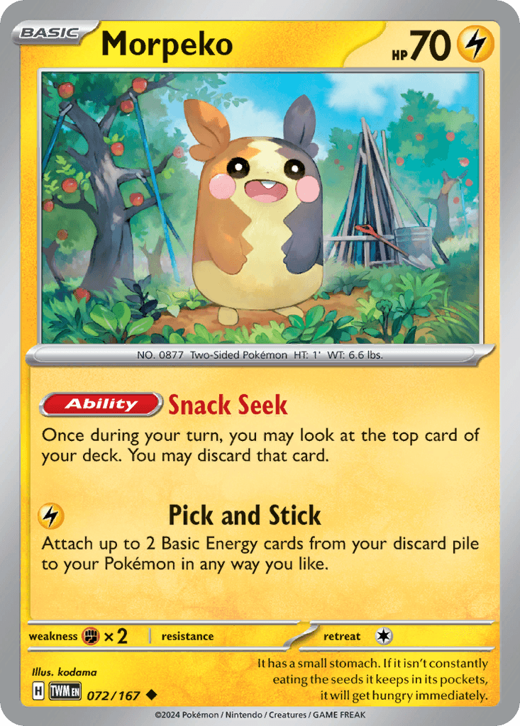Morpeko Pokémon card