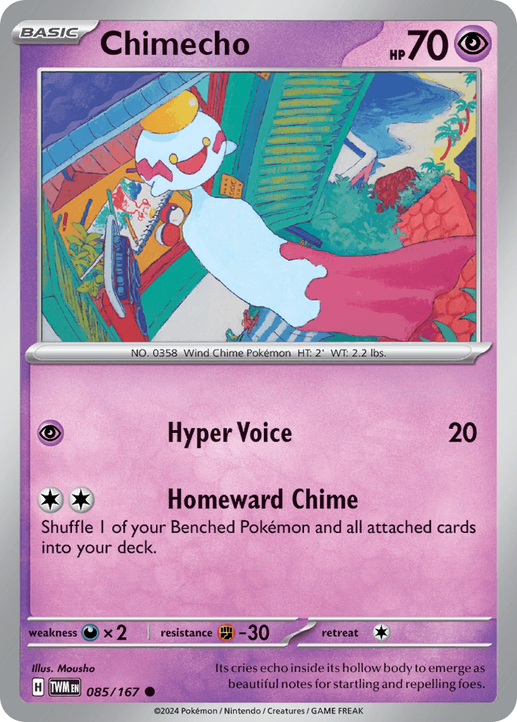 Chimecho Pokémon card