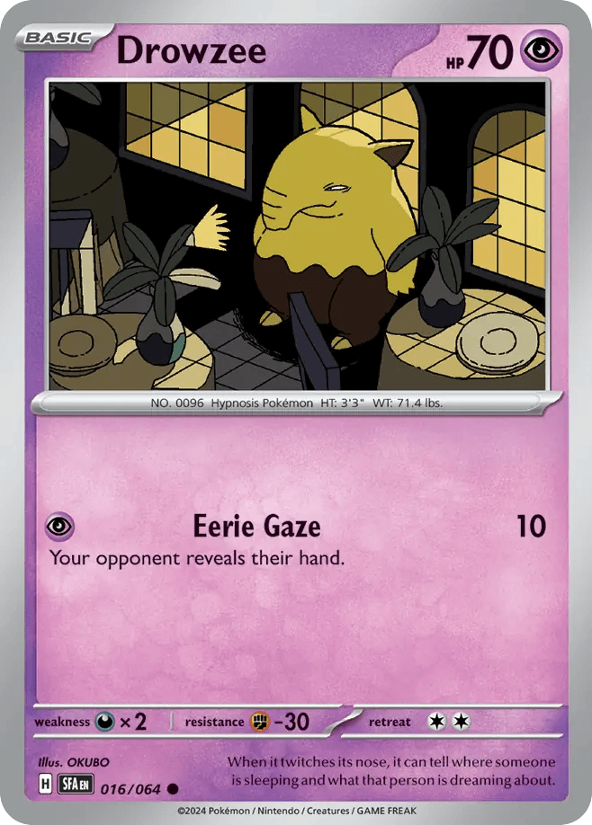 Drowzee Pokémon card