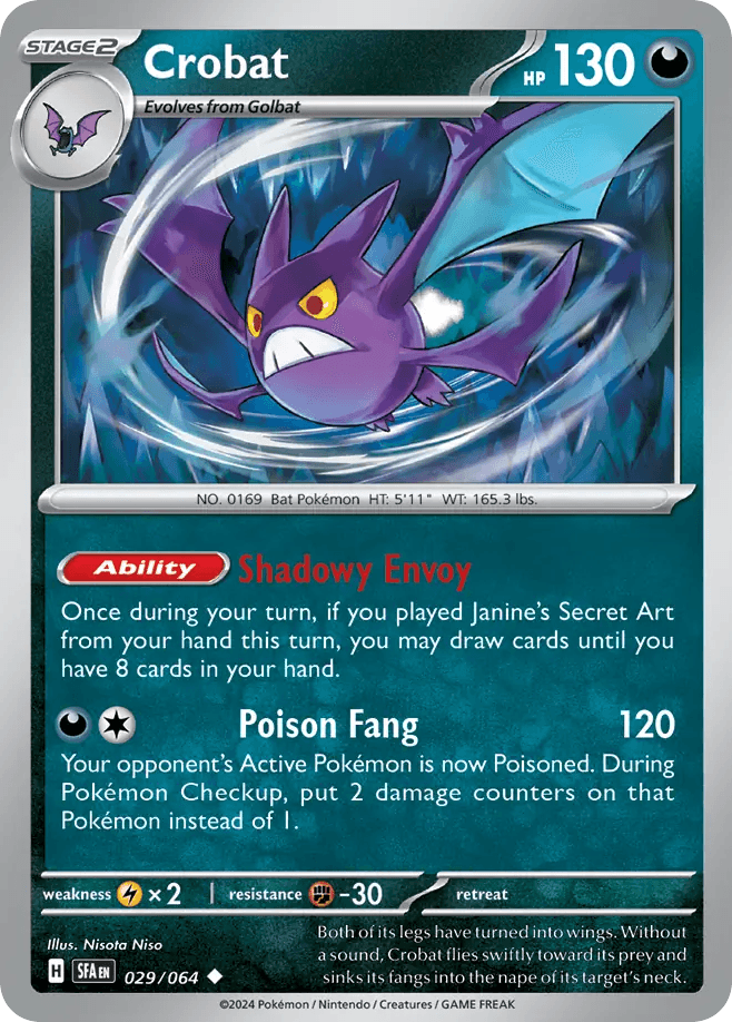 Crobat Pokémon card