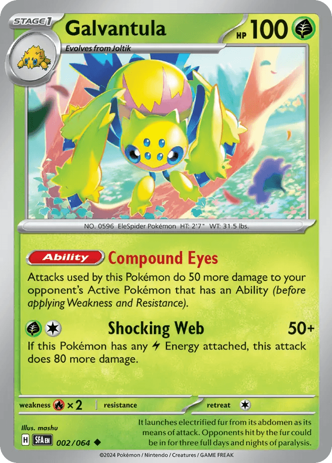 Galvantula Pokémon card