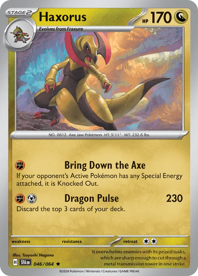 Haxorus Pokémon card