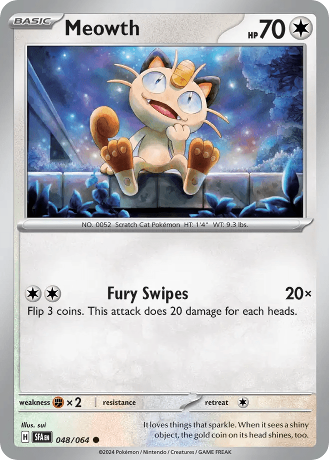 Meowth Pokémon card