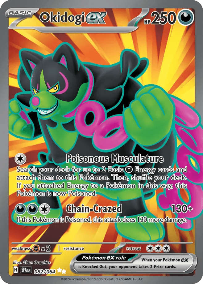 Okidogi ex Pokémon card