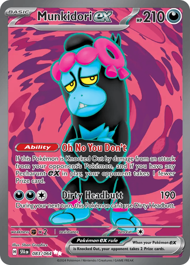 Munkidori ex Pokémon card