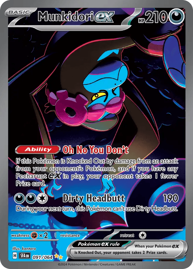 Munkidori ex Pokémon card