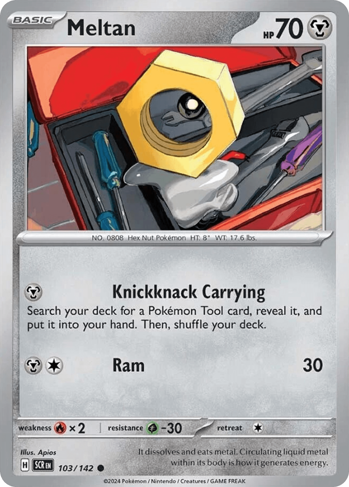 Meltan Pokémon card