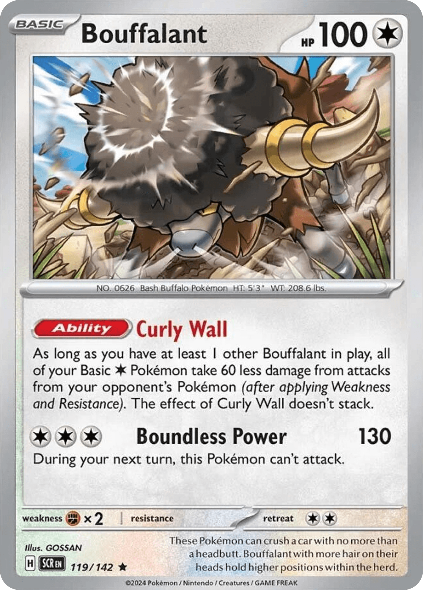 Bouffalant Pokémon card