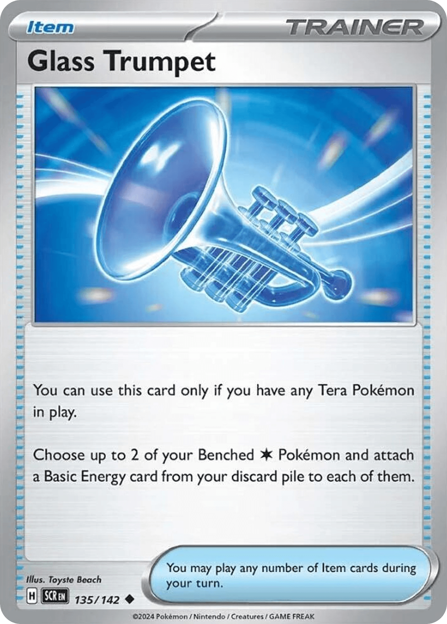 Glass Trumpet Pokémon card