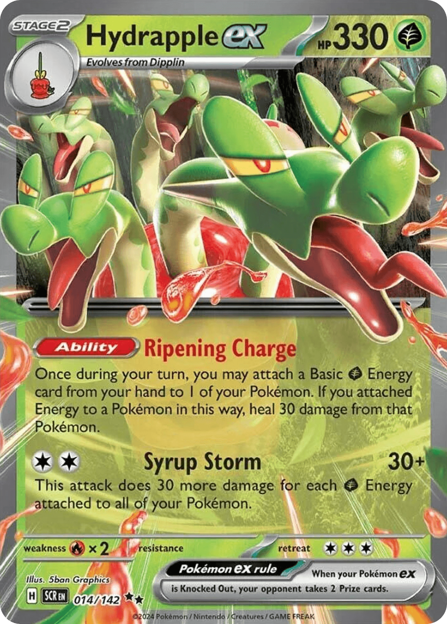 Hydrapple ex Pokémon card