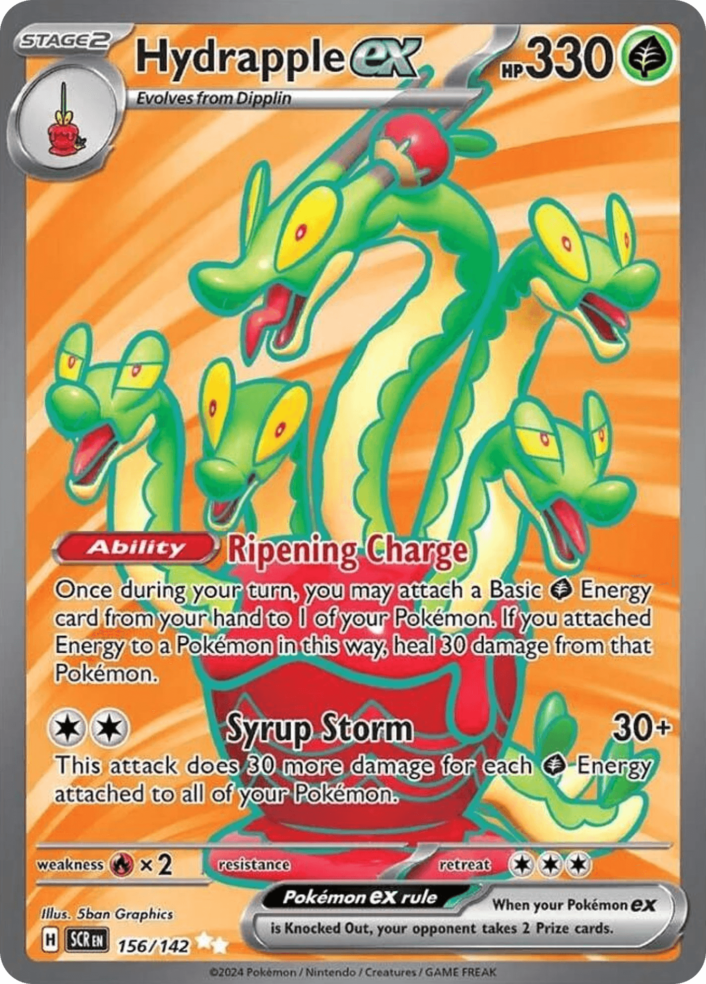 Hydrapple ex Pokémon card