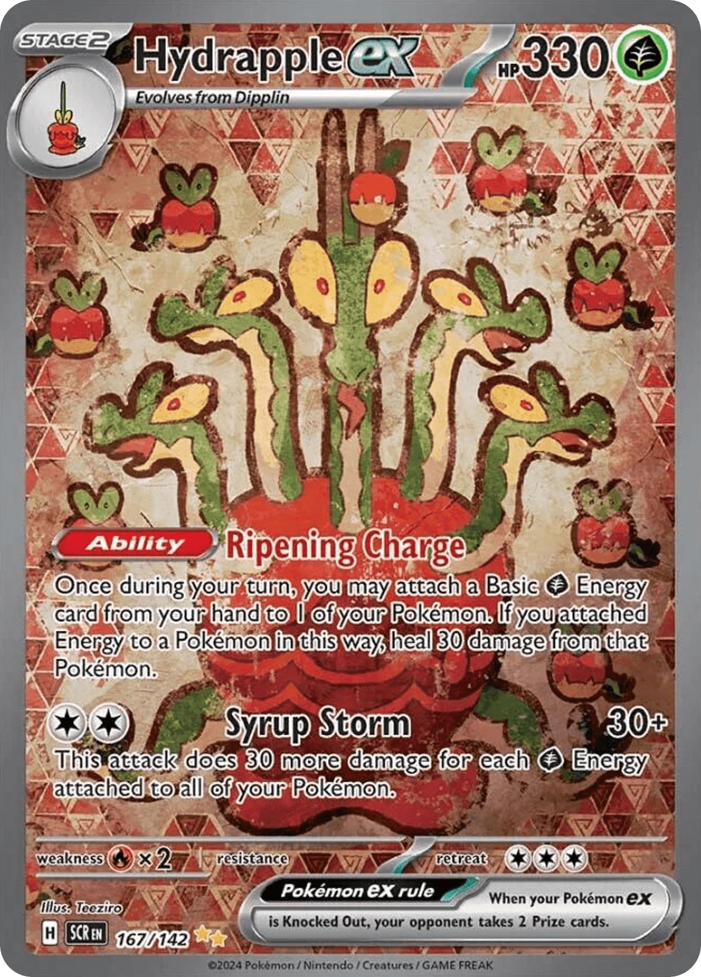Hydrapple ex Pokémon card