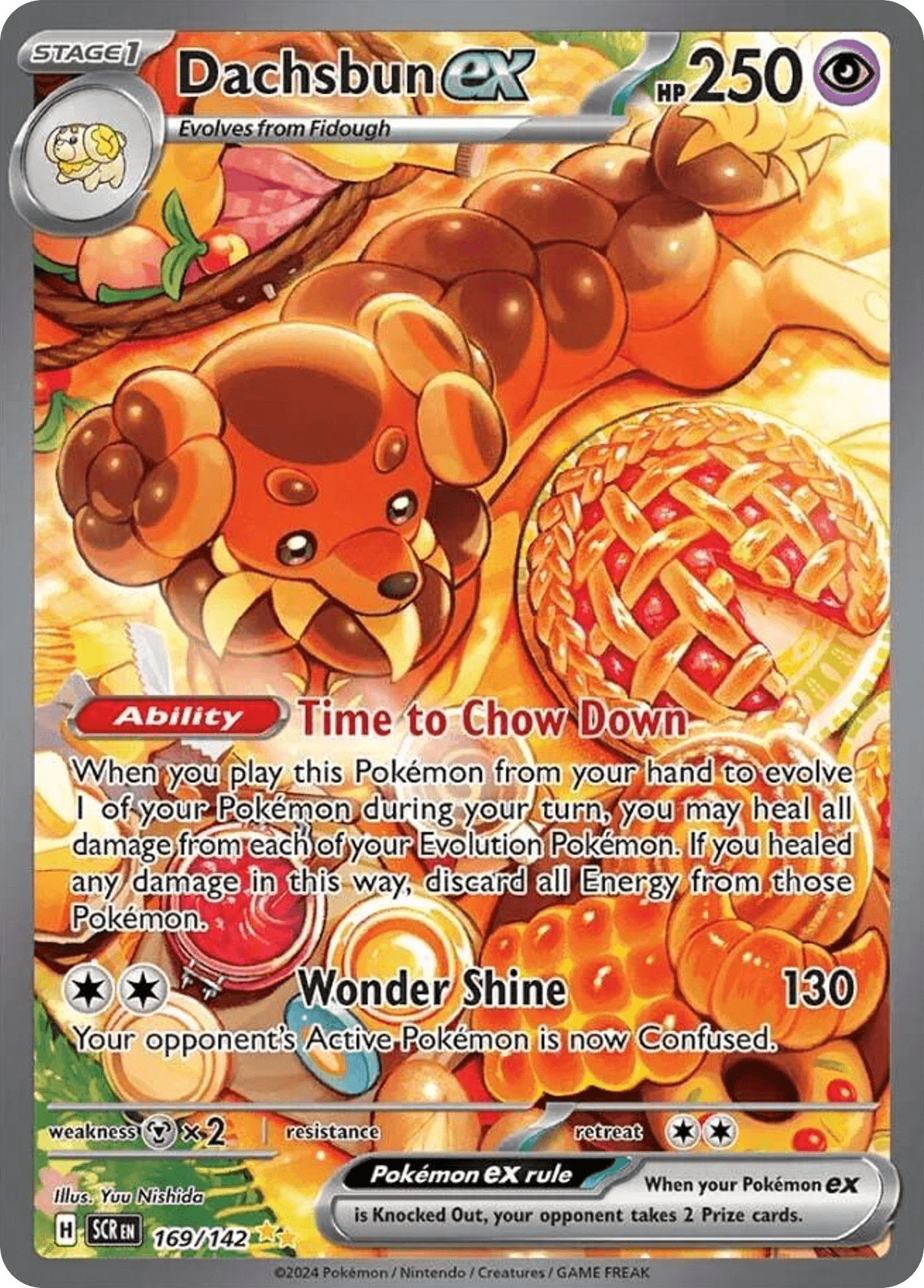 Dachsbun ex Pokémon card