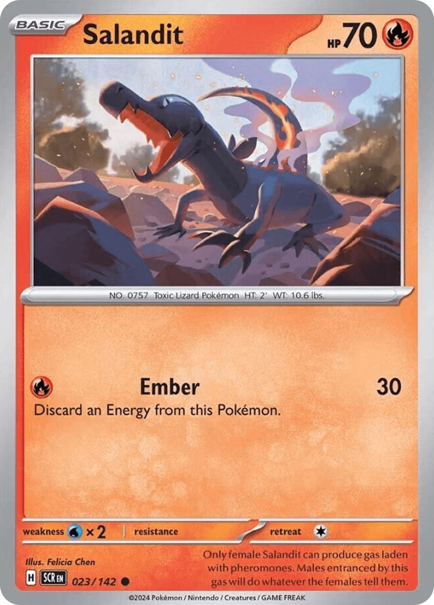 Salandit Pokémon card