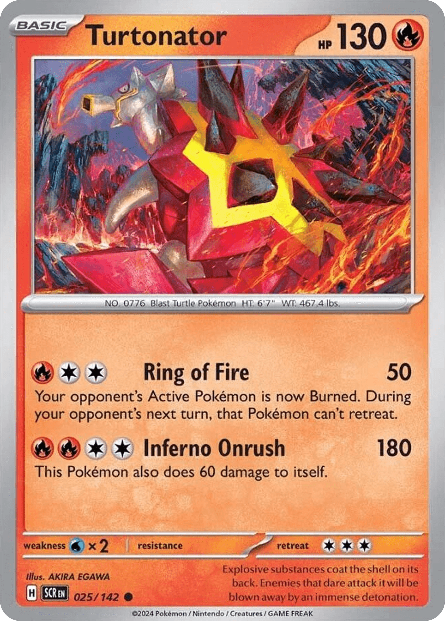 Turtonator Pokémon card