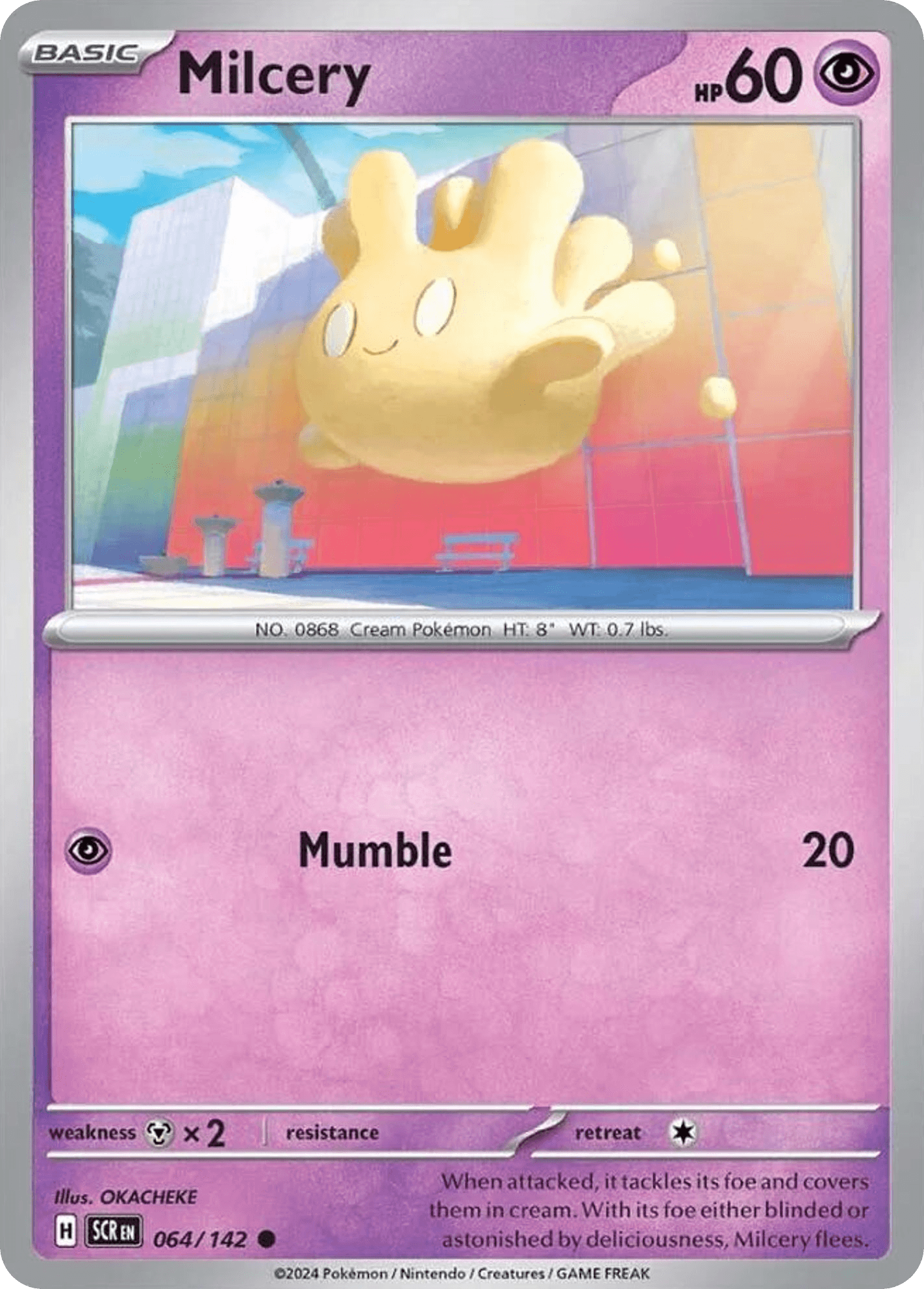 Milcery Pokémon card