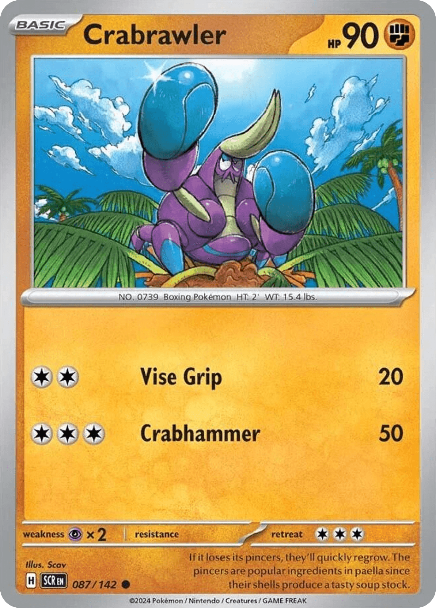 Crabrawler Pokémon card