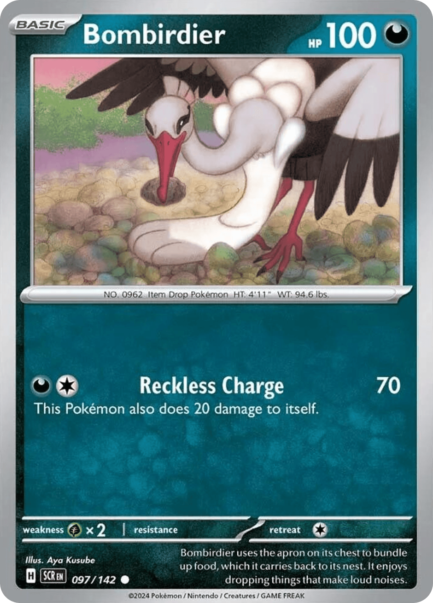 Bombirdier Pokémon card